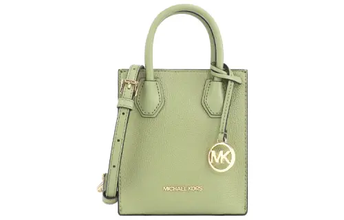 MICHAEL KORS Mercer Leather Handbag Mini Women's Verdant Green