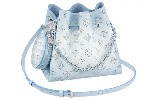 LOUIS VUITTON Bella Cow Leather Moonlight Goddess, Shoulder Bag, Crossbody Bag Women's Gradient Light Blue
