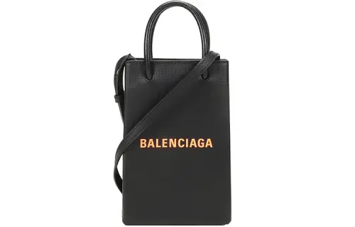 Balenciaga Leather Handbag Women's Black