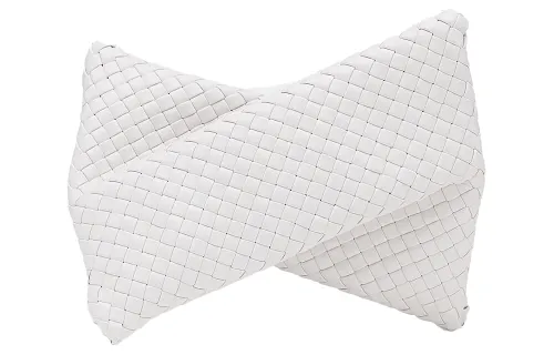 Bottega Veneta Sheepskin Clutch Women's White