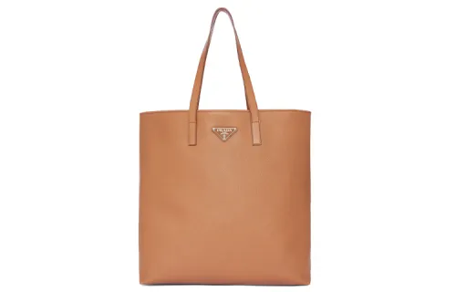 PRADA Saffiano Leather Handbag Men's Brown