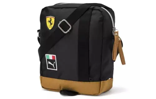 PUMA Ferrari Collaboration Fabric Crossbody Bag Regular Unisex Black