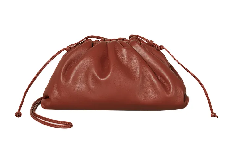 Bottega Veneta POUCH Cloud Bag Calfskin Portable Handheld Shoulder Bag, Crossbody Bag Mini Women's