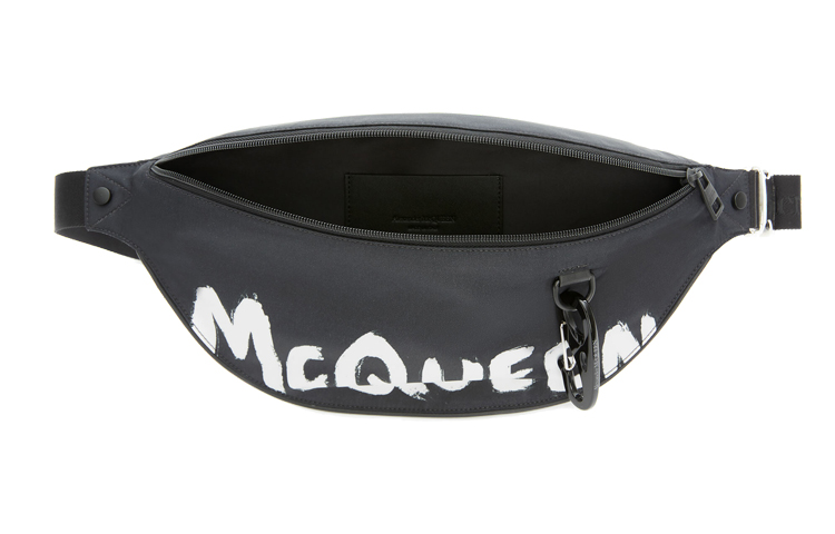 Мужская сумка Alexander McQueen Harness (черная) — фото 4
