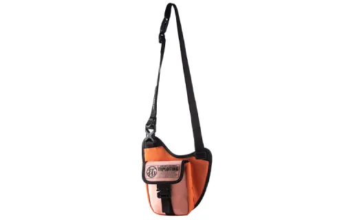 Li Ning Zip Closure Polyester Shoulder Bag, Crossbody Bag Regular Unisex Orange