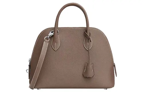 HERMES Bolide Epsom Calfskin Bowling Bag, Handbag, Shoulder Bag, Crossbody Bag Women's Elephant Gray