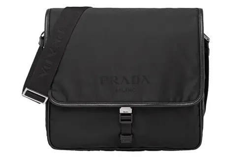 PRADA Saffiano Nylon Crossbody Bag, Shoulder Bag Men's Black