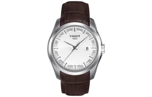 TISSOT Kutu Collection Quartz Movement 100m Waterproof Men's Watch 39mm White Dial Stainless Steel Case
