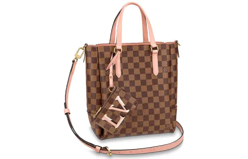 LOUIS VUITTON Belmont Leather Handbag, Shoulder Bag Small Women's Monogram Pollen