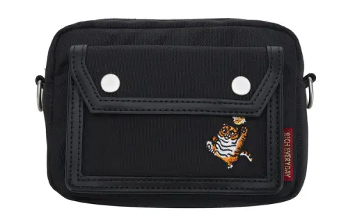 Li Ning Sports Life Collection Earning Money Every Day Polyester Crossbody Bag Regular Men's Black