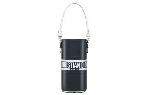 DIOR Cow Leather Water Bottle Bag, Shoulder Bag, Crossbody Bag, Handbag Women's Black