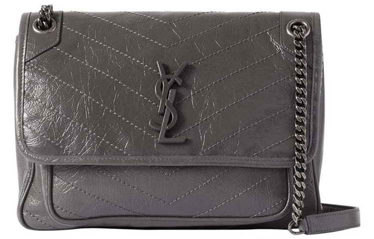 Женская сумка Saint Laurent 4988940EN041112 (серо-белая)