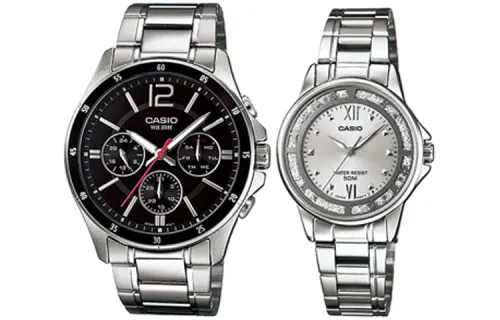 CASIO Unisex Pair Table Series Black Watch