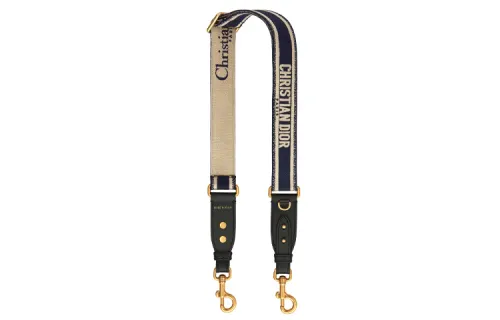 DIOR Embroidery Bag Straps Women's Dark Blue