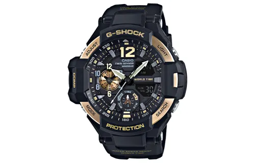 CASIO Men MASTER OF G-AIR Series Black Watch GA-1100-9G