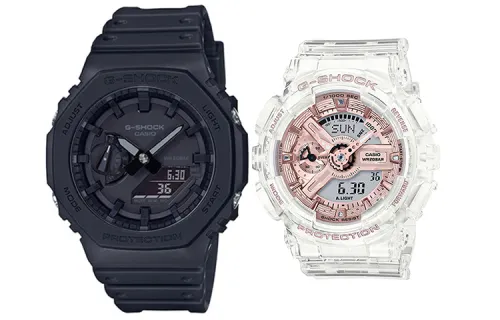 CASIO Unisex Pair Table Series Black Watch