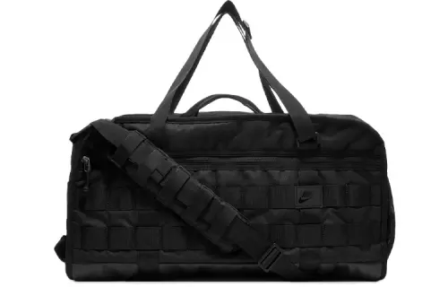 Nike Polyester Portable Crossbody Basketball Bag, Travel Bag, Gym Bag Large Unisex Pure Black