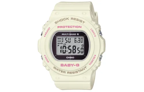 CASIO Women's BABY-G White Watch BGD-5700-7