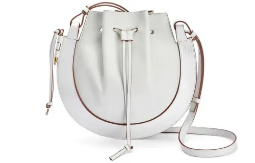 LOEWE Napa Calf Leather Shoulder Bag, Crossbody Bag Women's White