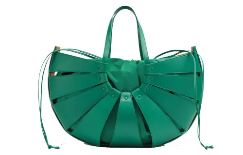 Bottega Veneta Cow Leather One Shoulder Handbag, Crossbody Bag Women's Green