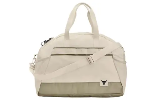 Under Armour Polyester Sports Bag, Portable Training Bag, Travel Bag, Gym Bag Unisex Light Khaki