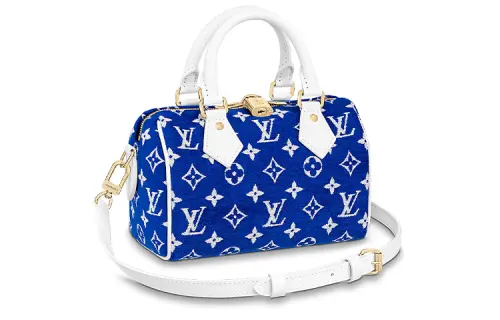 LOUIS VUITTON Speedy Bandouliere 20 Blue