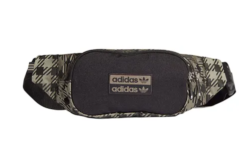 Adidas Originals Trefoil Polyester Crossbody Bag, Sling Bag, Fanny Pack Regular Unisex Clay & Black
