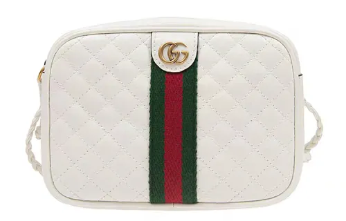 GUCCI Cow Leather Shoulder Bag, Crossbody Bag Women's White