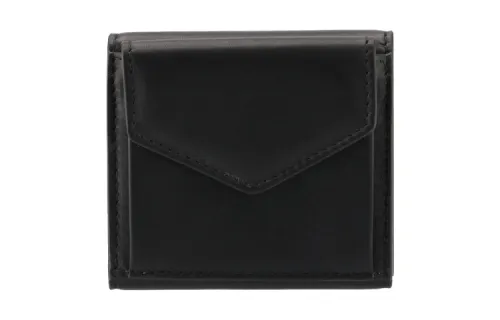Maison Margiela Trifold Calfskin Wallet Mini Unisex Black