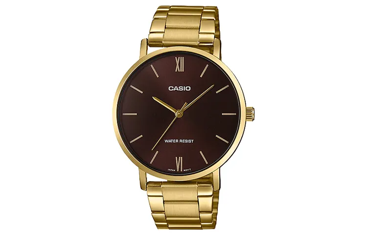 CASIO Men Standard Series Coffee Watch MTP-VT01G-5B