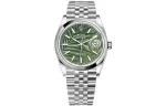 ROLEX Datejust Collection Automatic Mechanical Movement 100m Waterproof Women's Watch 36mm Green Dial