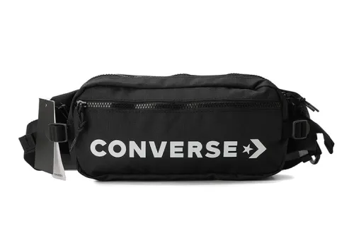 Converse Polyester One Shoulder Crossbody Fanny Pack Regular Unisex Black