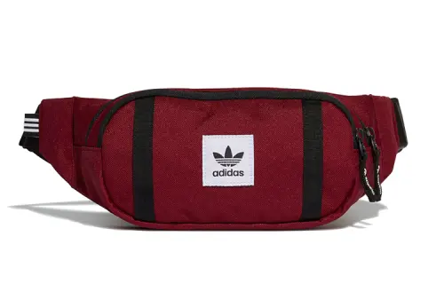 Adidas Originals Polyester Sling Bag, Fanny Pack Regular Unisex Burgundy