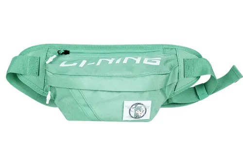 Li Ning Polyester Shoulder Bag, Sling Bag, Crossbody Bag, Fanny Pack Regular Unisex Green