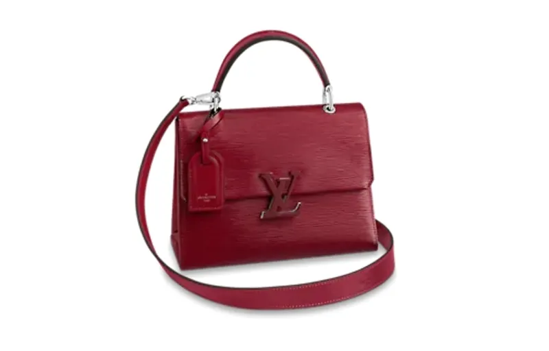 LOUIS VUITTON Grenelle Epi Leather Shoulder Bag, Handbag Women's Cherry Berry Color
