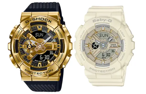 CASIO Unisex Pair Table Series Black Watch