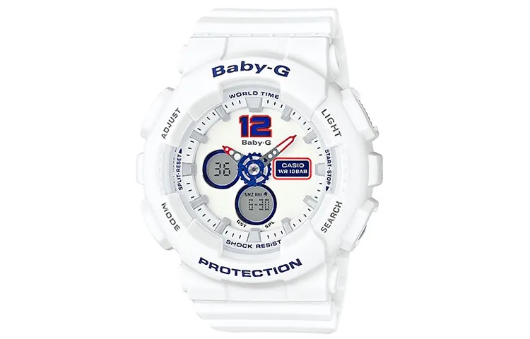 CASIO Women's BABY-G 46.3mm White Watch BA-120TR-7B