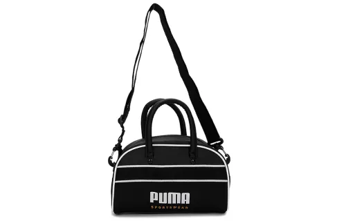 PUMA Polyurethane One Shoulder Handbag Unisex Black