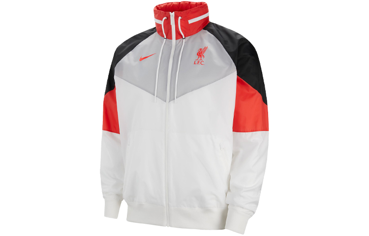 Мужская куртка Nike Windrunner (белая) — фото 2