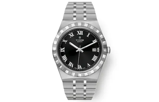 TUDOR Royal Collection Mechanical Movement Men's Watches Watch 38mm Black Dial Matte Steel Watch Case