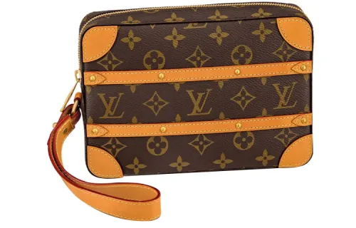 LOUIS VUITTON Soft Trunk Pouch Monogram Brown