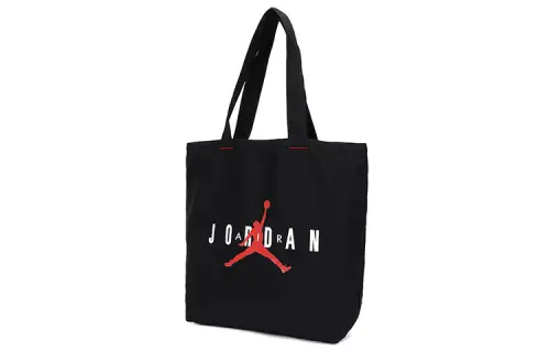 Jordan Cotton Tote Bag, Shopping Bag, Handbag, Shoulder Bag Unisex Black