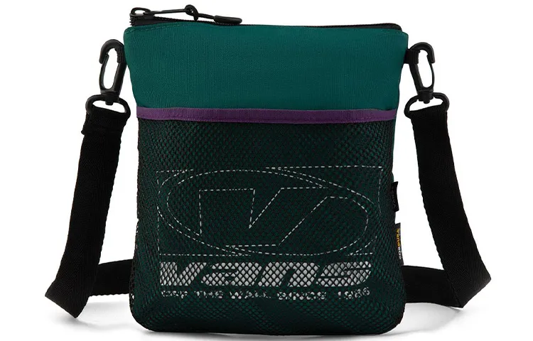 Vans Polyester Shoulder Bag, Crossbody Bag Regular Unisex Green
