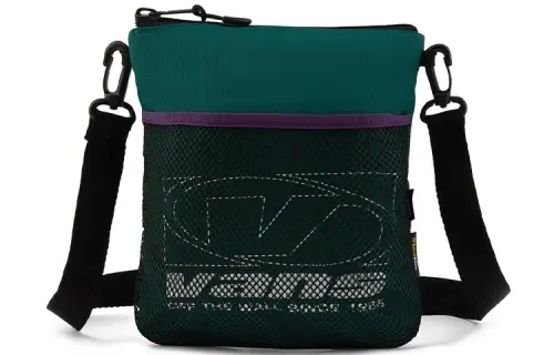 Vans Polyester Shoulder Bag, Crossbody Bag Regular Unisex Green