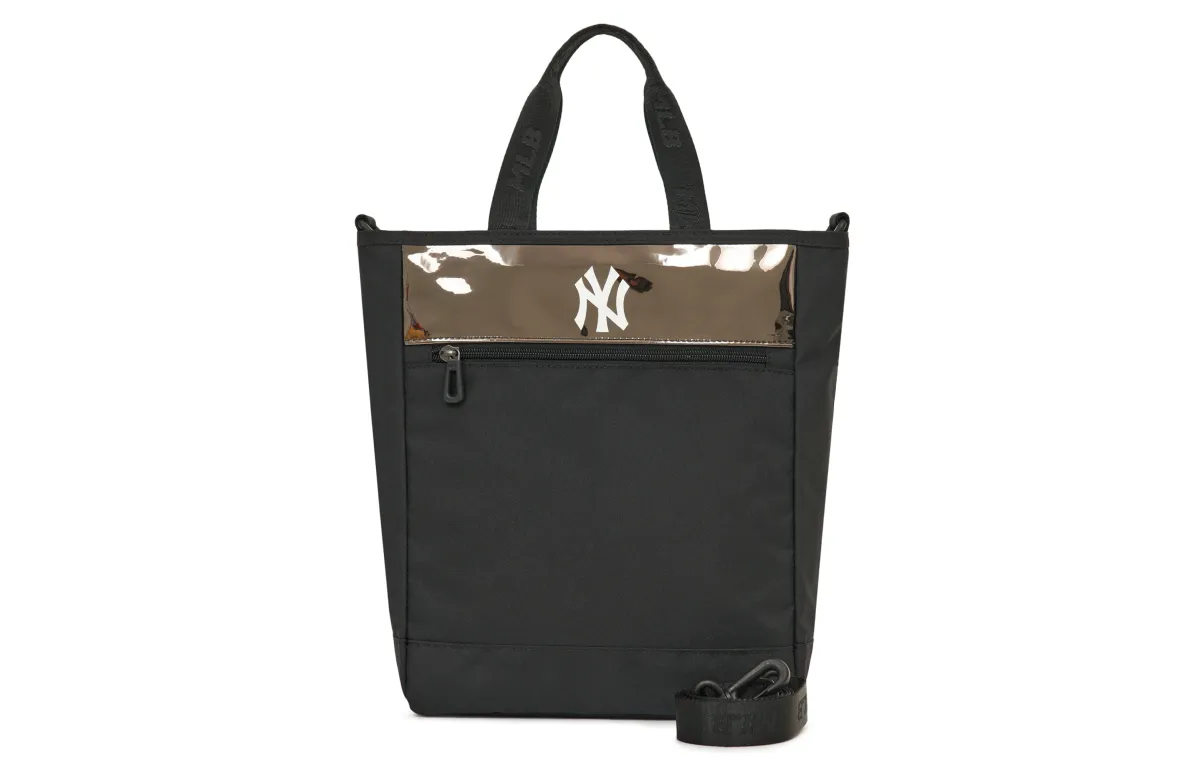 MLB Polyester Tote Bag, Shopping Bag, Messenger Bag, Handbag, Shoulder Bag, Crossbody Bag Regular Unisex Black