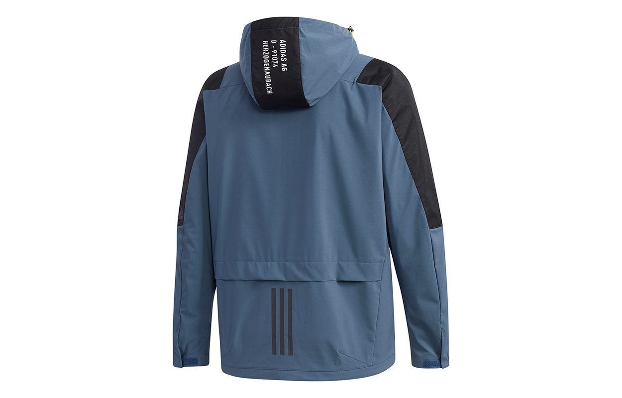 Мужская куртка adidas M TECH 2L JKT (синяя) — фото 2