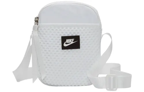 Nike Polyester Shoulder Bag, Crossbody Bag Regular Unisex White