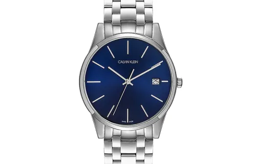 CALVIN KLEIN CK Quartz Time Memory Collection Wrist Watches Quartz Movement Stainless Steel Watchband Blue Dial