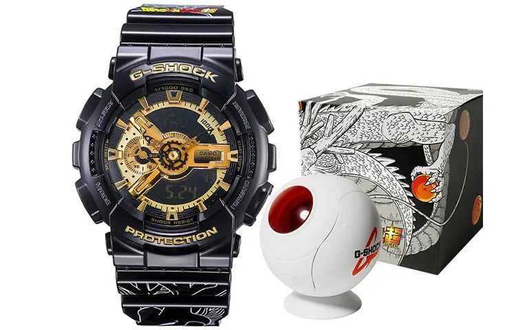 CASIO Men Liquid Crystal/Analog Dual Display Series 51.2mm Gold Watch