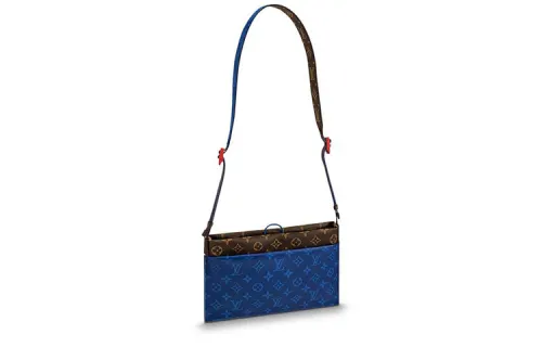 LOUIS VUITTON Canvas Shoulder Bag, Crossbody Bag Unisex Blue